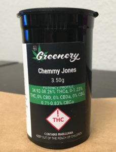 Chemmy Jones, High THC, Recreational Marijuana